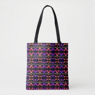 Sparkle Light Heart Tote Bag Tasche