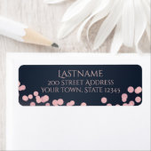 Sparkle Lights Rosa und Navy Blue Adresse (Insitu)