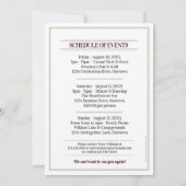 Sparkle Lights School Colors Class Wiedersehen Einladung (Rückseite)