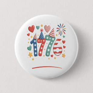 Sparkle like It's 1776 4. Juli Feuerwerk Button