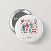 Sparkle like It's 1776 4. Juli Feuerwerk Button (Vorne & Hinten)