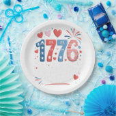 Sparkle like It's 1776 4. Juli Feuerwerk Pappteller (Party)