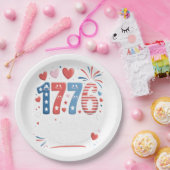 Sparkle like It's 1776 4. Juli Feuerwerk Pappteller (Party)