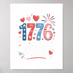 Sparkle like It's 1776 4. Juli Feuerwerk Poster