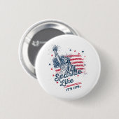 Sparkle like It's 1776, Patriotic Design, American Button (Vorne & Hinten)