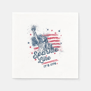 Sparkle like It's 1776, Patriotic Design, American Serviette