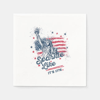 Sparkle like It's 1776, Patriotic Design, American Serviette