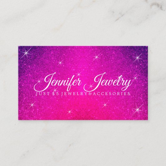 Sparkle Lila Visitenkarte (Vorderseite)