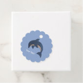 Sparkle Look Dark Blue White Jumping Dolphin Geschenkanhänger (Beispiel)