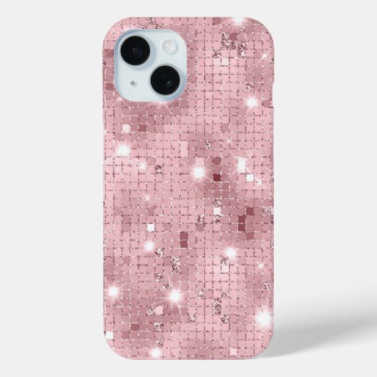 Sparkle Luxus Pink Case-Mate iPhone Hülle (Rückseite)
