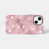 Sparkle Luxus Pink iPhone Hülle (Rückseite (Horizontal))
