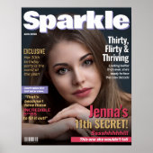 Sparkle Magazine Cover 30 Kokett & Thriving Party Poster (Vorne)