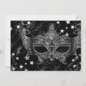 Sparkle Mask Star Night Masquerade Quinceañera Einladung (Rückseite)
