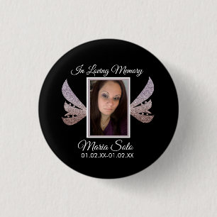 Sparkle Memorial Bestattungsflügel Button