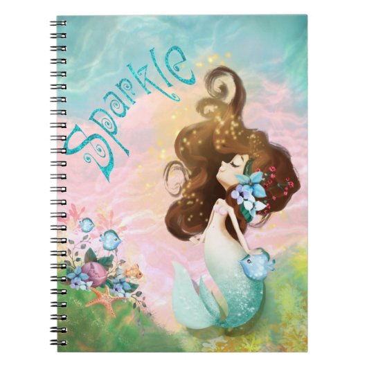 Sparkle Mermaid Notizblock (Vorderseite)