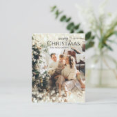 Sparkle moderne, elegante Weihnachtskarte Feiertagskarte (Stehend Vorderseite)