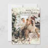 Sparkle moderne, elegante Weihnachtskarte Feiertagskarte (Vorderseite)