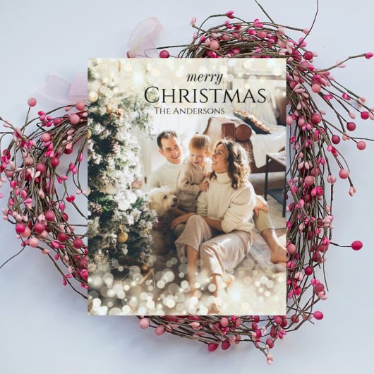 Sparkle moderne, elegante Weihnachtskarte Feiertagskarte