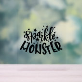 Sparkle Monster Halloween Acrylschild (Neutral)