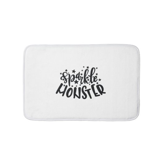 Sparkle Monster Halloween Badematte (Vorderseite)