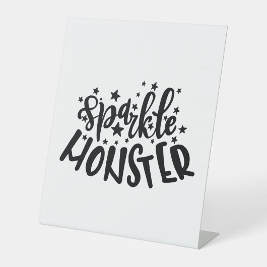 Sparkle Monster Halloween Sockelschild (Vorderseite)