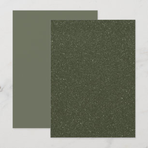 Sparkle Moss-Flachkarte - Benutzerdefinierter Mini Karte