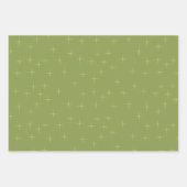 Sparkle Muster Black Pine Grren Geschenkpapier Set (Vorderseite 3)