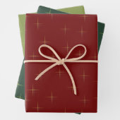 Sparkle Muster Black Pine Grren Geschenkpapier Set (Beispiel)