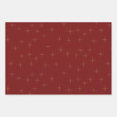 Sparkle Muster Black Pine Grren Geschenkpapier Set (Vorderseite)