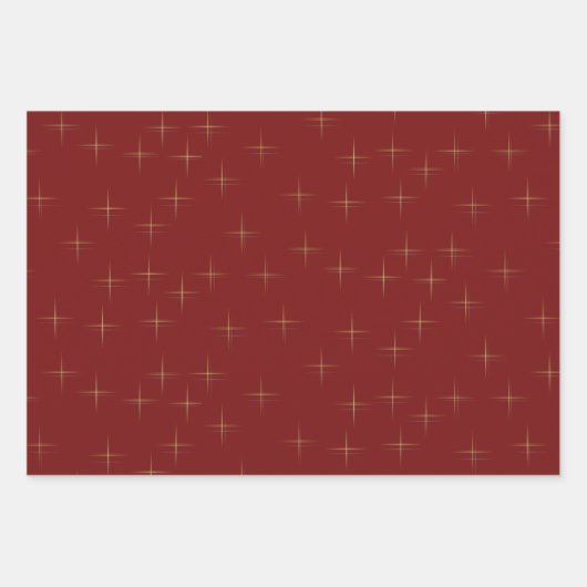 Sparkle Muster Black Pine Grren Geschenkpapier Set (Vorderseite)