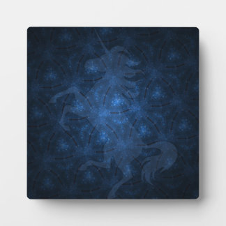 Sparkle-Muster mit Einhorn Fotoplatte