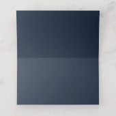 Sparkle Navy Blue und Gold Segel Platzkarte (Innenseite Aufgefaltet)