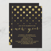 Sparkle-Neujahrs-Party Einladung (Vorne/Hinten)