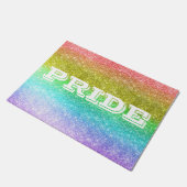 Sparkle out Loud Gay Pride Fußmatte (Schrägansicht)