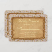 Sparkle Papyrus Alcient Wedding RSVP (Vorne/Hinten)