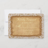Sparkle Papyrus Alcient Wedding RSVP (Vorderseite)