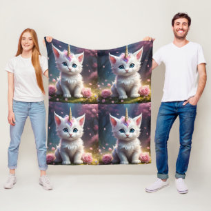"Sparkle Paws: Die verzauberte Einhornkugel" Fleecedecke