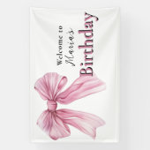Sparkle Pink Coquette Bow 1. Banner (Vertikal)