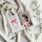 Sparkle Pink Coquette Bow 1. Einladung