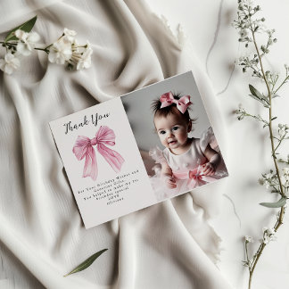 Sparkle Pink Coquette Bow 1. Einladung