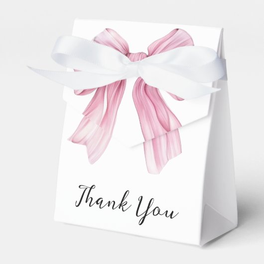 Sparkle Pink Coquette Bow 1. Geschenkschachtel (Vorderseite)