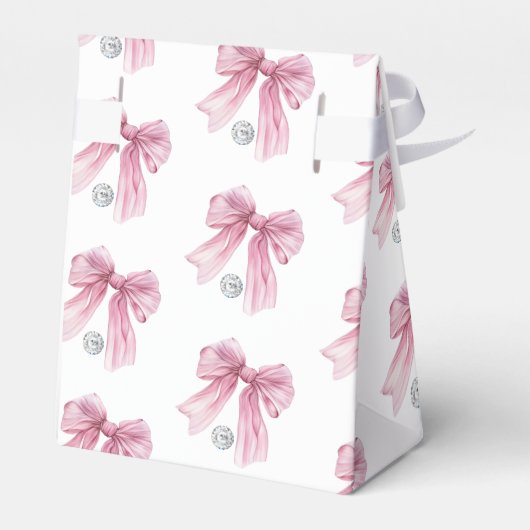 Sparkle Pink Coquette Bow 1. Geschenkschachtel (Rückseite)