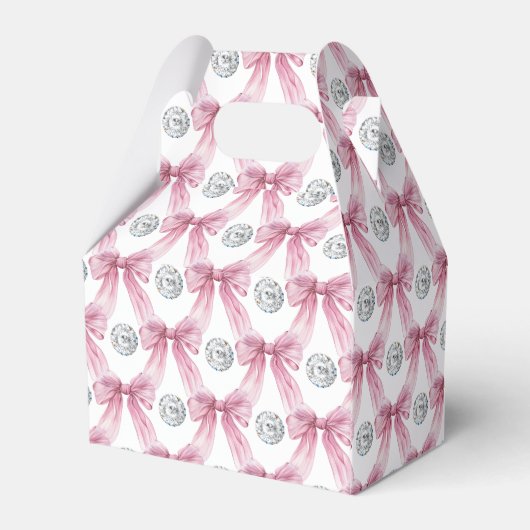 Sparkle Pink Coquette Bow 1. Geschenkschachtel (Rückseite)