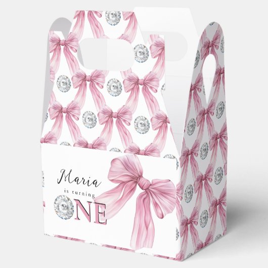 Sparkle Pink Coquette Bow 1. Geschenkschachtel (Geöffnet)