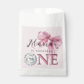 Sparkle Pink Coquette Bow 1. Geschenktütchen (Vorderseite)