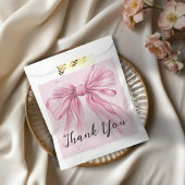 Sparkle Pink Coquette Bow 1. Geschenktütchen