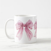 Sparkle Pink Coquette Bow 1. Kaffeetasse (Links)