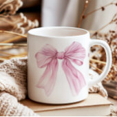 Sparkle Pink Coquette Bow 1. Kaffeetasse