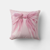 Sparkle Pink Coquette Bow 1. Kissen (Vorderseite)