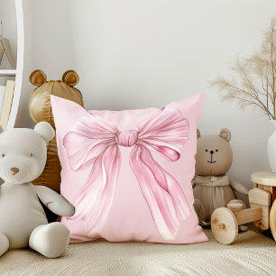 Sparkle Pink Coquette Bow 1. Kissen